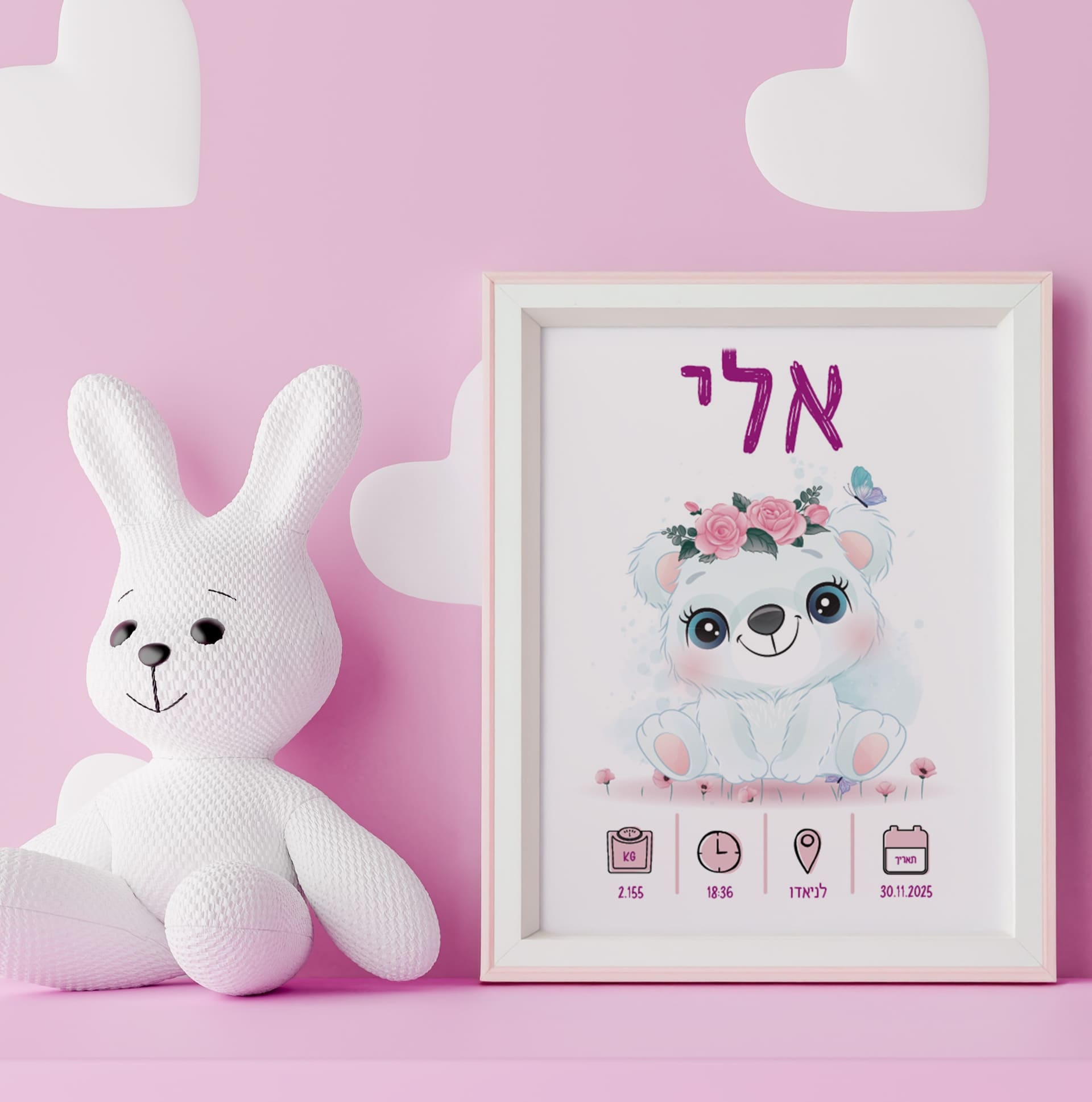 תעודת לידה מעוצבת דובת קוטב תעודת לידה מעוצבת דובת קוטב – ליבי-שופ